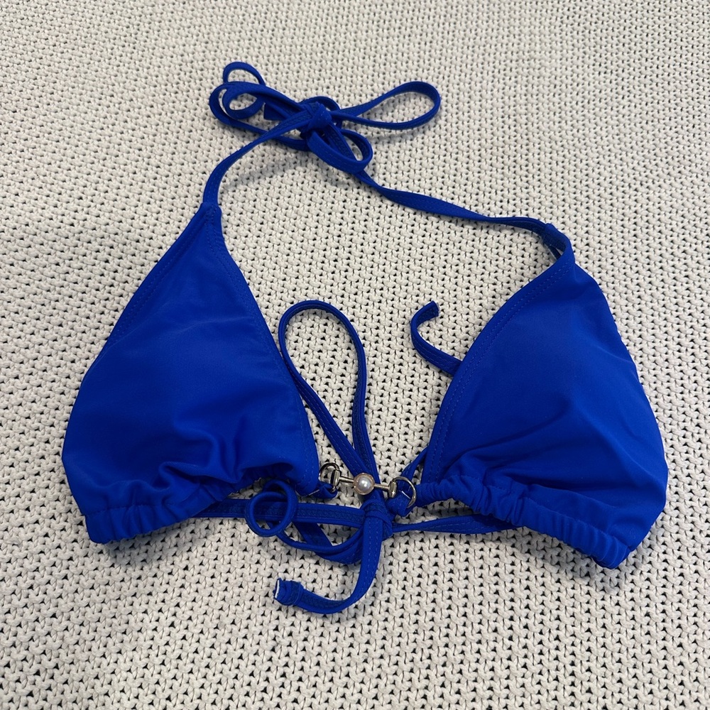 Vibrant Blue Bikini Top